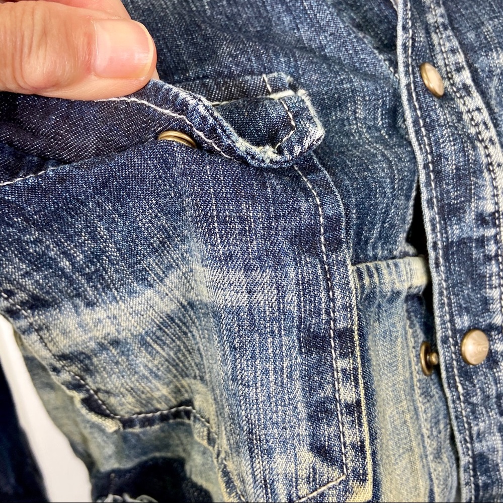Prps Distressed Denim Jacket Small - image 7
